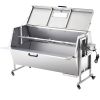 60W Rotisserie Grill with Hooded Cover, 56 Inch Pig Lamb Goat Rotisserie Grill Roaster, 286Lbs Capacity