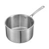 VEVOR 4 QT Saucepan, Stainless Steel Saucepan with Glass Lid, Multipurpose Nonstick Stainless Steel Small Cooking Sauce Pot with Ergonomic Handle