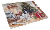 NEW English Springer Spaniel Christmas Cookies Glass Cutting Board Decorative Tempered Glass Kitchen Cutting and Serving Board Large Size Chopping Boa