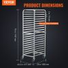 VEVOR Bun Pan Rack, 20-Tier Commercial Bakery Racks with Brake Wheels, Aluminum Racking Trolley Storage for Half & Full Sheet