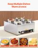 Commercial Soup Warmer Soup Station with 4*6.34Qt Pot Soup Kettle Warmer