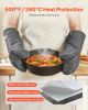 VEVOR Oven Mitts, Mini Oven Mitt Set with Non-Slip Silicone Strips, High Heat Resistant to 500Â°F