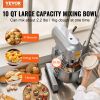 VEVOR Commercial Food Mixer 10L 3-Speed Stand Dough Mixer 550W for Restaurant