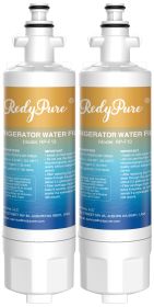 2 Pack Redypure Refrigerator Water Filter Replacement For LG LT700P, ADQ36006101,  ADQ36006102, LG 469690, LFX31935ST, RWF1200A, Kenmore 469690, (Option: W13733008)