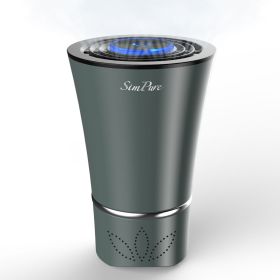 Mini Portable Air Purifier Desktop-True HEPA Filter Cleans Air,Home,Office Use (Option: W13588716)