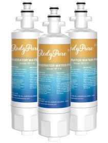 3 Pack Redypure Refrigerator Water Filter Replacement For LG LT700P, ADQ36006101,  ADQ36006102, LG 469690, LFX31935ST, RWF1200A, Kenmore 469690, (Option: W13733009)
