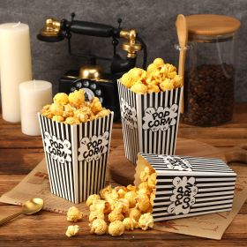 Mini Paper Popcorn Bags, Small Popcorn Bags Black And White Movie Night Popcorn Boxes For Kids Popcorn Buckets And Container For Home, Carnival P (Option: W13572337)