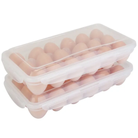 2Pcs Egg Holder Stackable Plastic Egg Storage Box Egg Rack (Option: 2pcs)