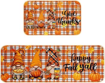 TM-2 Fall Kitchen Mats (Option: 2pcs)
